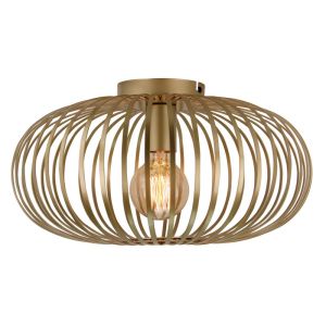 Lampe plafond dorée industrielle, Lieve