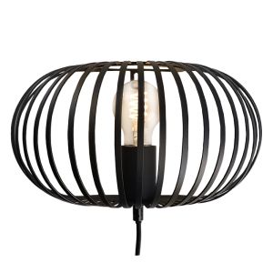 Applique murale noire industrielle, Lieve