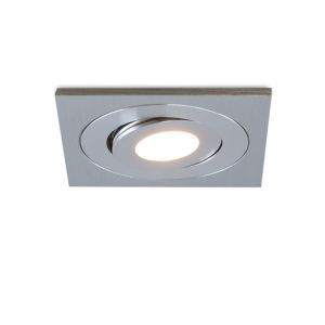 Rona spot encastré veranda carré orientable, IP44, gradable, chromé