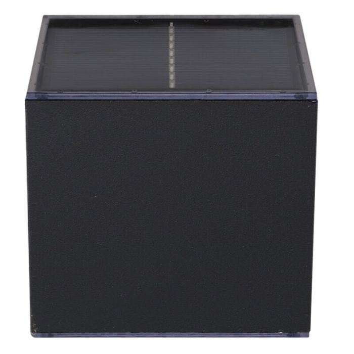 Applique solaire extérieur noire en plastique, Sunaina, 1W, 3000K LED, IP65