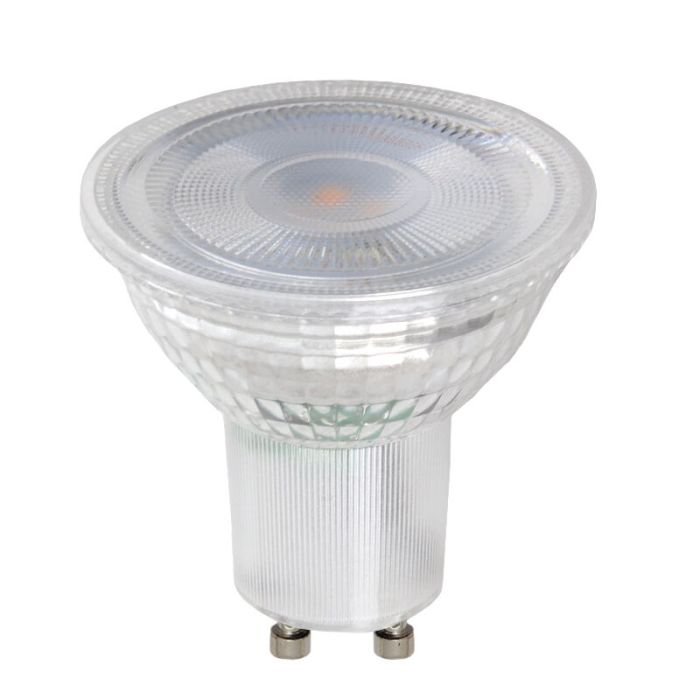 Lampe LED GU10 transparente dimmable Antonie, 5w, blanc chaud