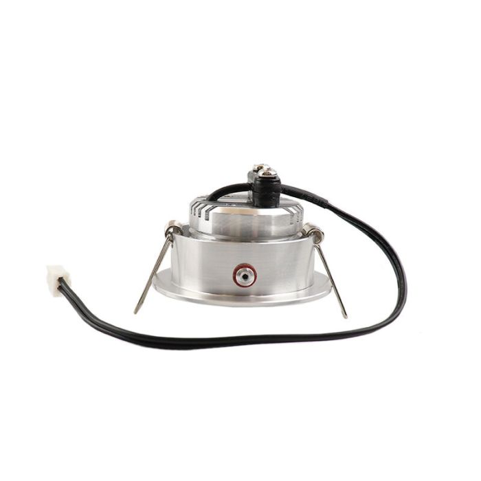 4 spots veranda orientable Rona, IP44, avec kit de connexion et télécommande, chromé