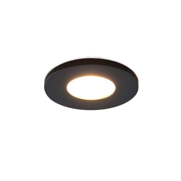 13 spots encastrés veranda noir Dico, IP65, avec kit de connexion et télécommande