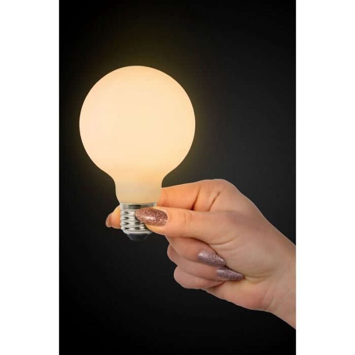 Dimmable en 3 étapes Verre LED lamp, 8w 2700K (Extra blanc chaud)