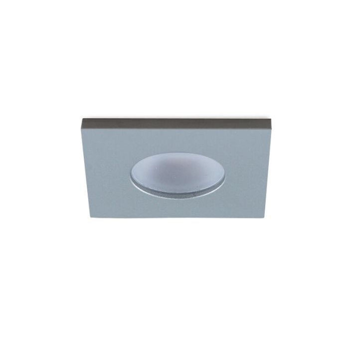 11 spots encastrés veranda carrés chromé Dico, IP65, avec kit de connexion et télécommande